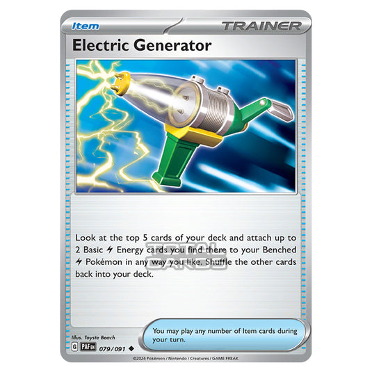 Pokemon - Scarlet & Violet - SV4.5 - Paldean Fates - Electric Generator - 079/91