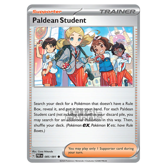 Pokemon - Scarlet & Violet - SV4.5 - Paldean Fates - Paldean Student - 085/91