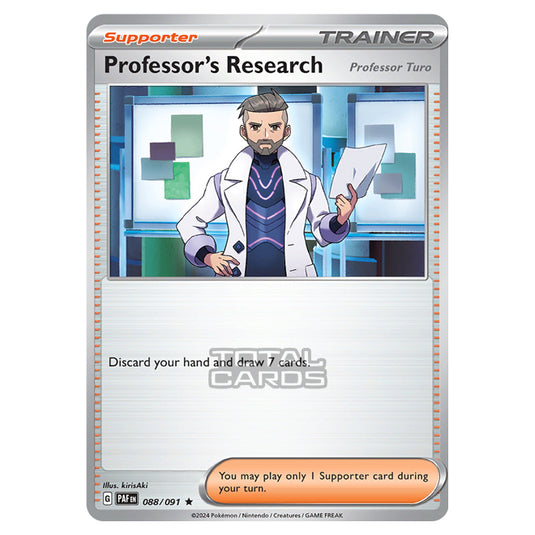 Pokemon - Scarlet & Violet - SV4.5 - Paldean Fates - Professor's Research (Professor Turo) - 088/91