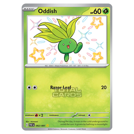 Pokemon - Scarlet & Violet - SV4.5 - Paldean Fates - Oddish - 092/91