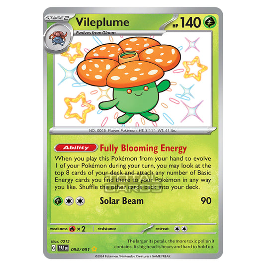 Pokemon - Scarlet & Violet - SV4.5 - Paldean Fates - Vileplume - 094/91