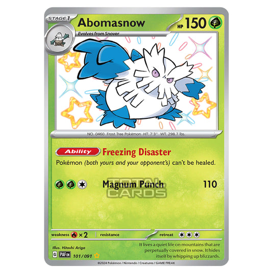 Pokemon - Scarlet & Violet - SV4.5 - Paldean Fates - Abomasnow - 101/91