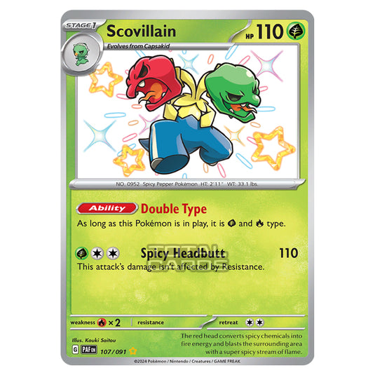 Pokemon - Scarlet & Violet - SV4.5 - Paldean Fates - Scovillain - 107/91