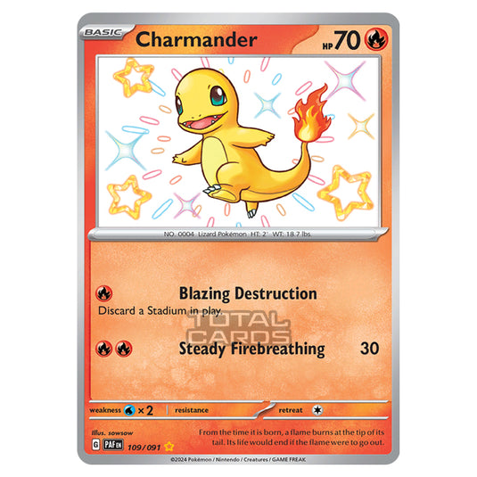 Pokemon - Scarlet & Violet - SV4.5 - Paldean Fates - Charmander - 109/91