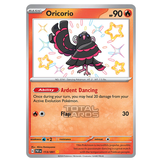 Pokemon - Scarlet & Violet - SV4.5 - Paldean Fates - Oricorio - 113/91