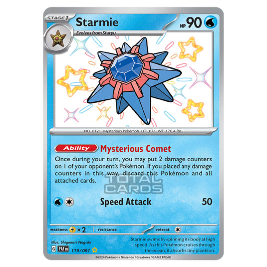 Pokemon - Scarlet & Violet - SV4.5 - Paldean Fates - Starmie - 119/91