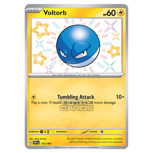 Pokemon - Scarlet & Violet - SV4.5 - Paldean Fates - Voltorb - 133/91