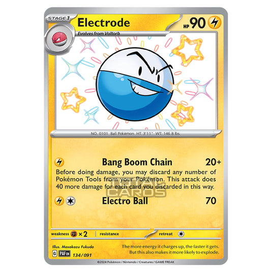 Pokemon - Scarlet & Violet - SV4.5 - Paldean Fates - Electrode - 134/91