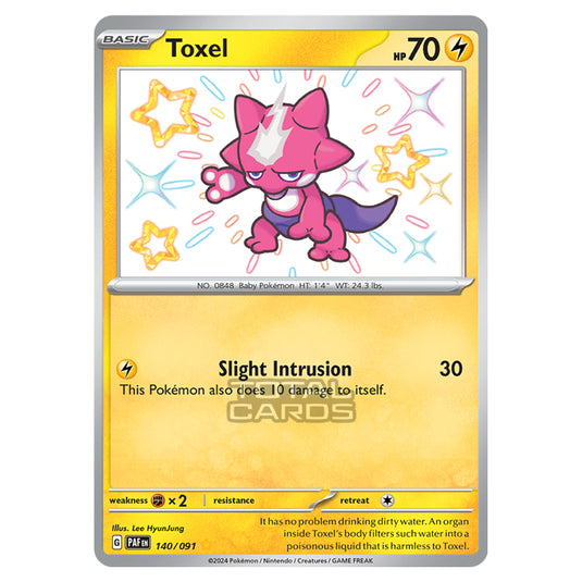 Pokemon - Scarlet & Violet - SV4.5 - Paldean Fates - Toxel - 140/91