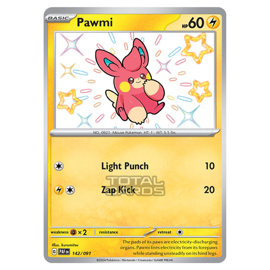 Pokemon - Scarlet & Violet - SV4.5 - Paldean Fates - Pawmi - 142/91