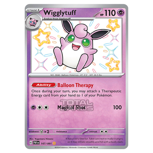 Pokemon - Scarlet & Violet - SV4.5 - Paldean Fates - Wigglytuff - 147/91