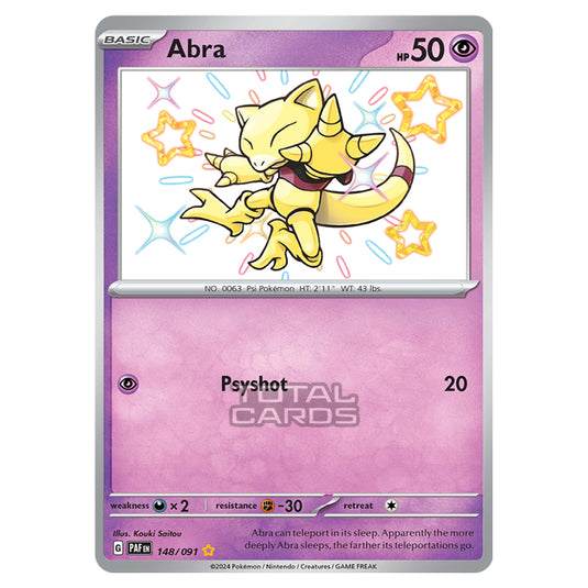 Pokemon - Scarlet & Violet - SV4.5 - Paldean Fates - Abra - 148/91