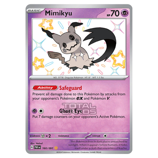 Pokemon - Scarlet & Violet - SV4.5 - Paldean Fates - Mimikyu - 160/91