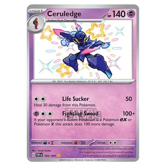 Pokemon - Scarlet & Violet - SV4.5 - Paldean Fates - Ceruledge - 162/91