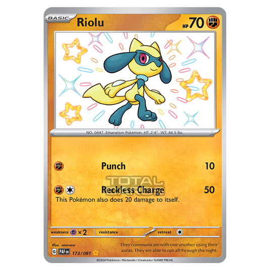 Pokemon - Scarlet & Violet - SV4.5 - Paldean Fates - Riolu - 173/91