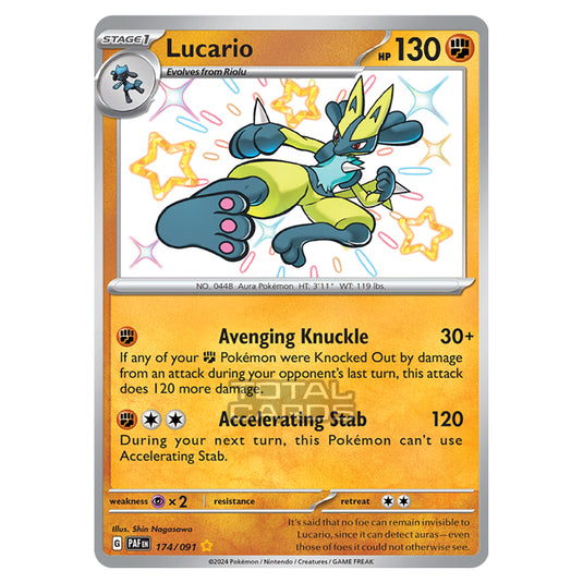 Pokemon - Scarlet & Violet - SV4.5 - Paldean Fates - Lucario - 174/91