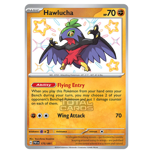 Pokemon - Scarlet & Violet - SV4.5 - Paldean Fates - Hawlucha - 175/91