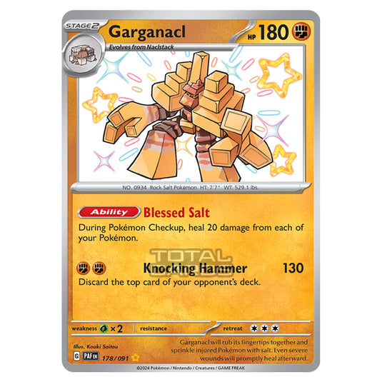 Pokemon - Scarlet & Violet - SV4.5 - Paldean Fates - Garganacl - 178/91