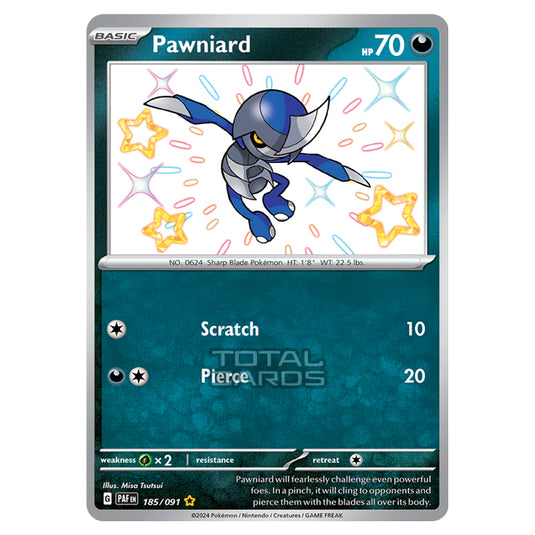 Pokemon - Scarlet & Violet - SV4.5 - Paldean Fates - Pawniard - 185/91