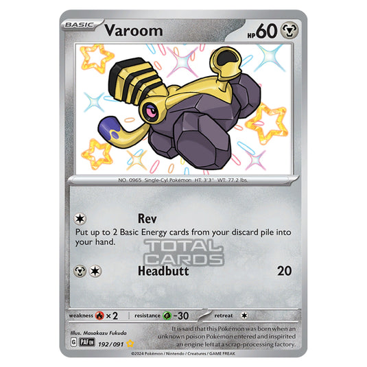 Pokemon - Scarlet & Violet - SV4.5 - Paldean Fates - Varoom - 192/91