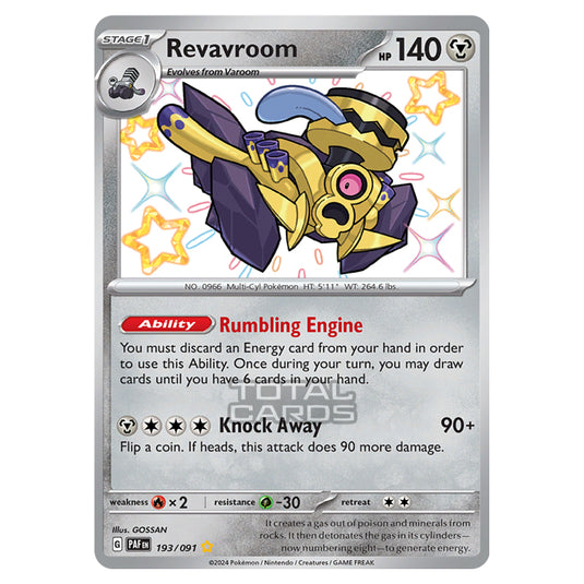 Pokemon - Scarlet & Violet - SV4.5 - Paldean Fates - Revavroom - 193/91