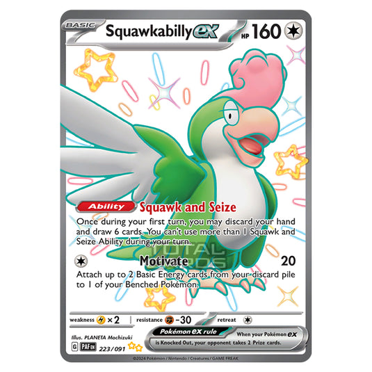 Pokemon - Scarlet & Violet - SV4.5 - Paldean Fates - Squawkabilly ex - Pokemon - Scarlet & Violet - SV4.5 - Paldean Fates - Squawkabilly ex -
