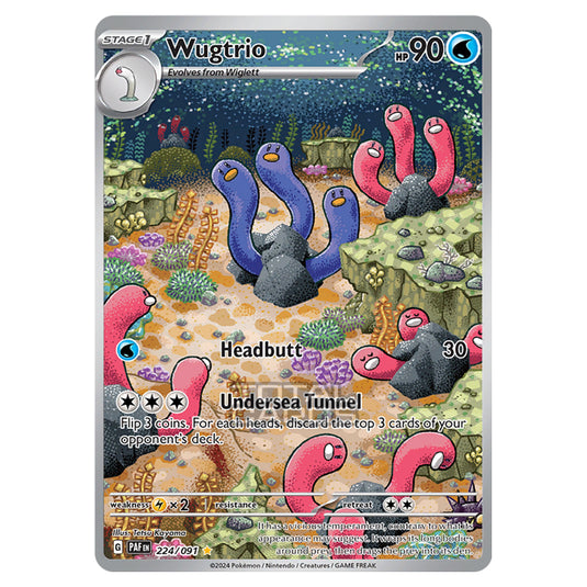 Pokemon - Scarlet & Violet - SV4.5 - Paldean Fates - Wugtrio - 224/91