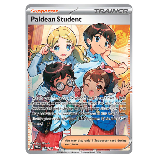 Pokemon - Scarlet & Violet - SV4.5 - Paldean Fates - Paldean Student - 230/91