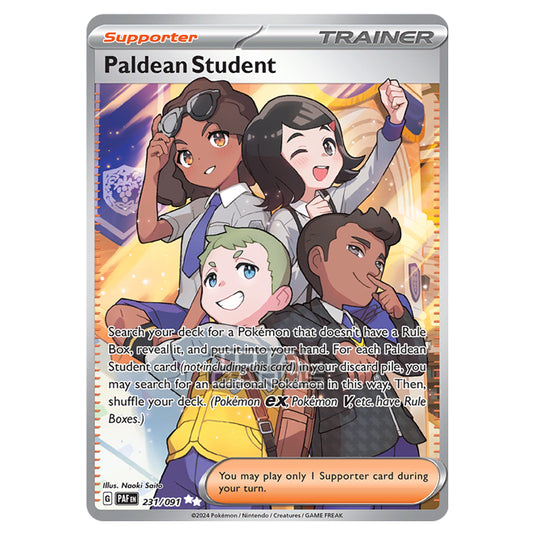 Pokemon - Scarlet & Violet - SV4.5 - Paldean Fates - Paldean Student - 231/91