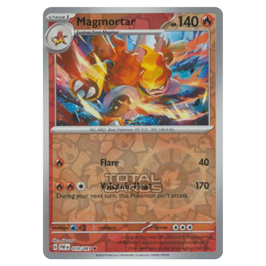 Pokemon - Scarlet & Violet - SV4.5 - Paldean Fates - Magmortar - 010/91 - (Reverse Holo)