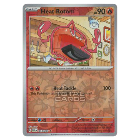 Pokemon - Scarlet & Violet - SV4.5 - Paldean Fates - Heat Rotom - 013/91 - (Reverse Holo)