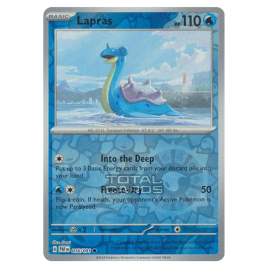 Pokemon - Scarlet & Violet - SV4.5 - Paldean Fates - Lapras - 016/91 - (Reverse Holo)