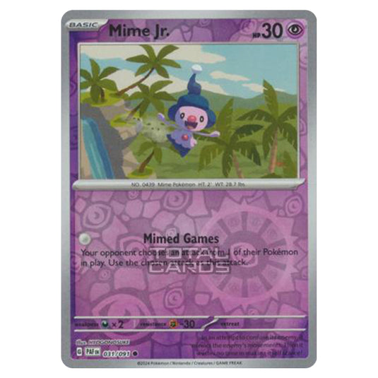 Pokemon - Scarlet & Violet - SV4.5 - Paldean Fates - Mime Jr. - 031/91 - (Reverse Holo)