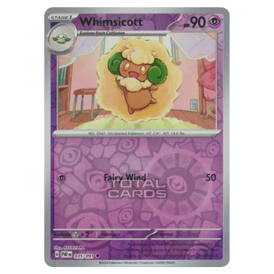 Pokemon - Scarlet & Violet - SV4.5 - Paldean Fates - Whimsicott - 035/91 - (Reverse Holo)