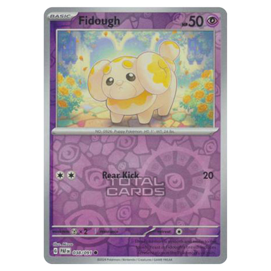 Pokemon - Scarlet & Violet - SV4.5 - Paldean Fates - Fidough - 038/91 - (Reverse Holo)