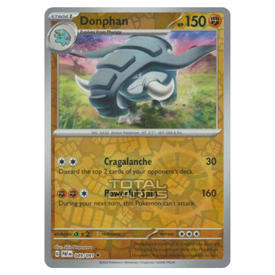 Pokemon - Scarlet & Violet - SV4.5 - Paldean Fates - Donphan - 049/91 - (Reverse Holo)