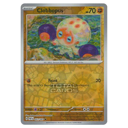 Pokemon - Scarlet & Violet - SV4.5 - Paldean Fates - Clobbopus - 051/91 - (Reverse Holo)