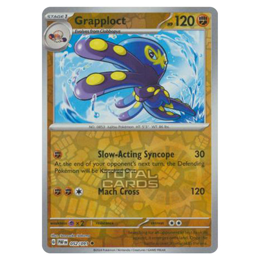 Pokemon - Scarlet & Violet - SV4.5 - Paldean Fates - Grapploct - 052/91 - (Reverse Holo)