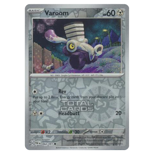 Pokemon - Scarlet & Violet - SV4.5 - Paldean Fates - Varoom - 064/91 - (Reverse Holo)