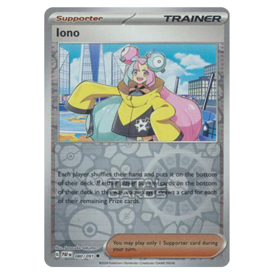 Pokemon - Scarlet & Violet - SV4.5 - Paldean Fates - Iono - 080/91 - (Reverse Holo)