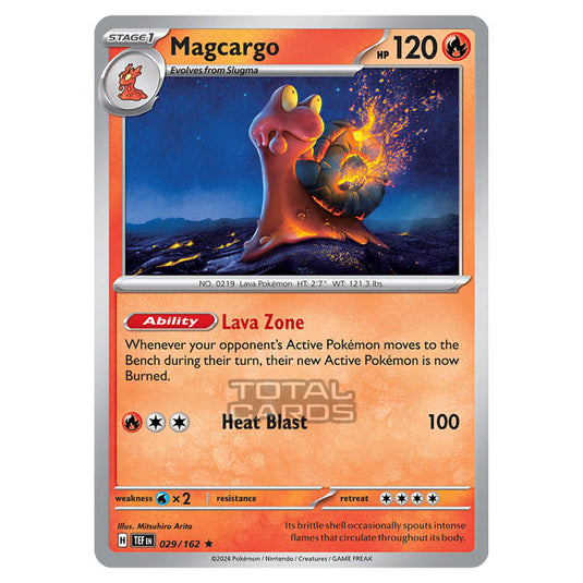 Pokemon - Scarlet & Violet - Temporal Forces - Magcargo - 029/162