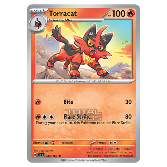 Pokemon - Scarlet & Violet - Temporal Forces - Torracat - 033/162