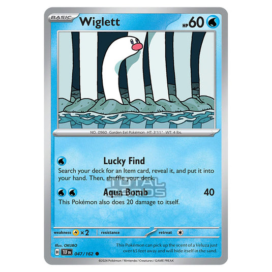 Pokemon - Scarlet & Violet - Temporal Forces - Wiglett - 047/162