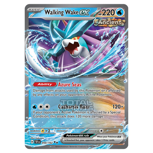 Pokemon - Scarlet & Violet - Temporal Forces - Walking Wake ex - 050/162