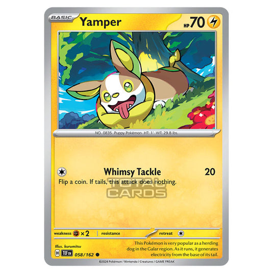 Pokemon - Scarlet & Violet - Temporal Forces - Yamper - 058/162