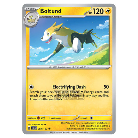 Pokemon - Scarlet & Violet - Temporal Forces - Boltund - 059/162