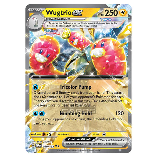 Pokemon - Scarlet & Violet - Temporal Forces - Wugtrio ex - 060/162