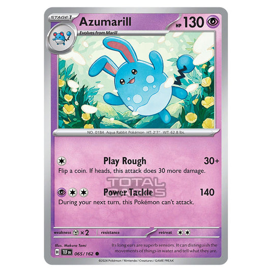 Pokemon - Scarlet & Violet - Temporal Forces - Azumarill - 065/162