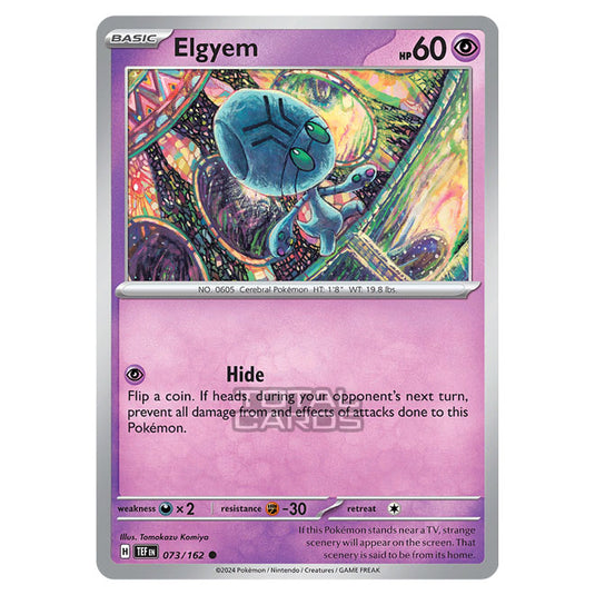 Pokemon - Scarlet & Violet - Temporal Forces - Elgyem - 073/162