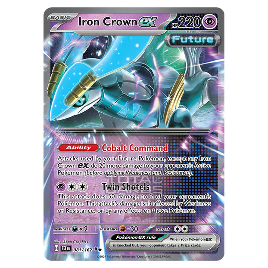 Pokemon - Scarlet & Violet - Temporal Forces - Iron Crown ex - 081/162